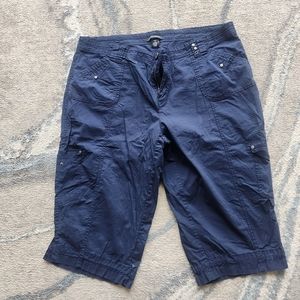 Womens Roz and Ali Navy Capris size 18